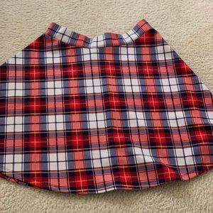 plaid skirt